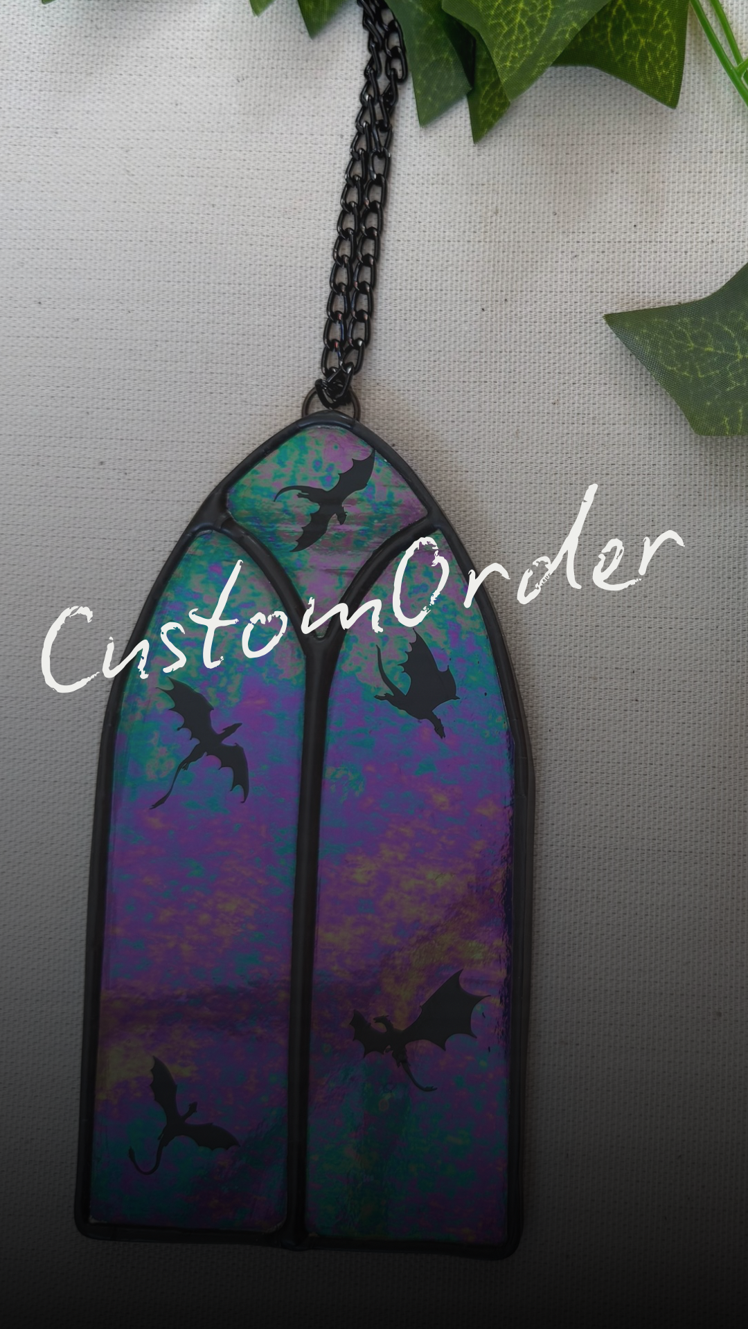 Custom fantasy mini cathedral window *for Hayley*